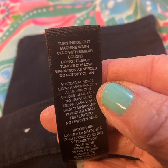 Chico’s Platinum Jeggings Black size 12. (2 chico sizing) petite straight leg - Picture 7 of 7